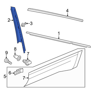 Volkswagen OE - Rear Left Door Applique