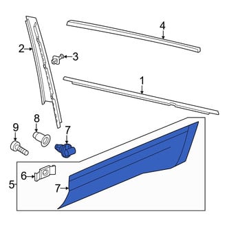 Volkswagen OE - Door Molding Clip