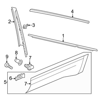 Volkswagen OE - Front Left Door Molding