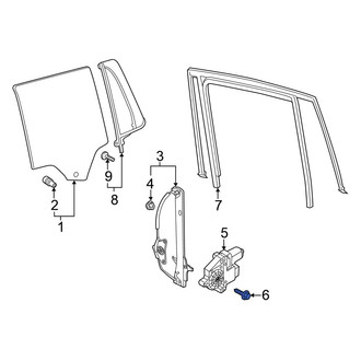 Volkswagen OE - Front Window Regulator Motor Bolt