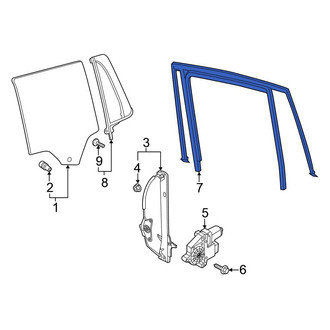 Volkswagen OE - Front Right Window Channel