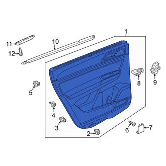 Volkswagen OE - Front Right Inner Door Interior Trim Panel