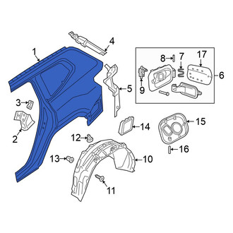 Volkswagen OE - Rear Right Outer Quarter Panel
