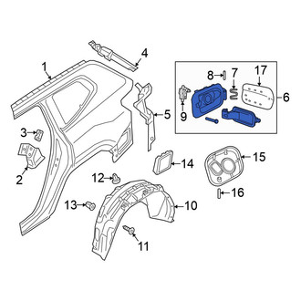 Volkswagen OE - Rear Fuel Filler Door