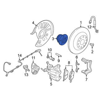 Volkswagen OE - Rear Wheel Bearing and Hub Assembly