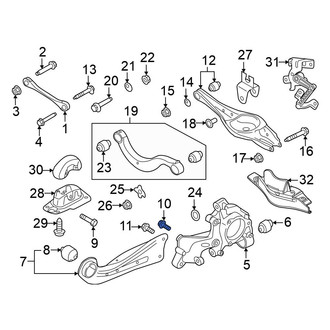 Volkswagen OE - Upper Suspension Trailing Arm Bolt