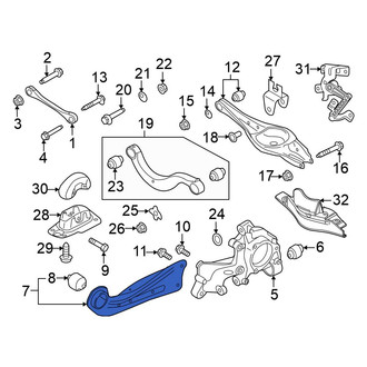 Volkswagen OE - Rear Left Suspension Trailing Arm
