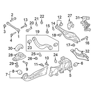Volkswagen OE - Rear Suspension - Suspension Components (AWD)