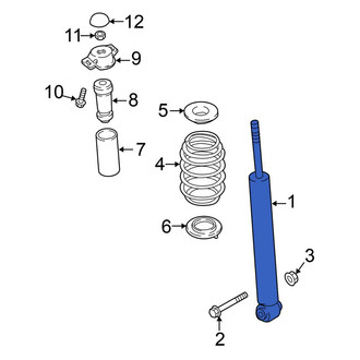Volkswagen OE - Rear Suspension Shock Absorber