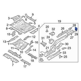 Volkswagen OE - Rear Right Frame Rail End