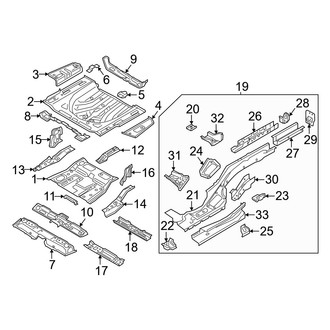 Volkswagen OE - Front Right Frame Side Member Assembly