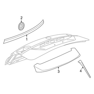 Volkswagen OE - Lift Gate - Exterior Trim