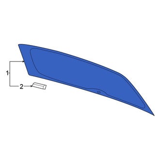 Volkswagen OE - Rear Liftgate Glass
