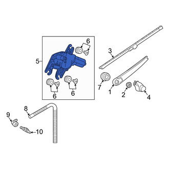 Volkswagen OE - Rear Wiper Motor