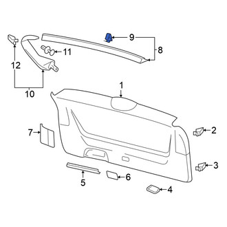 Volkswagen OE - Liftgate Trim Panel Clip