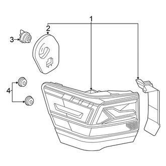 Volkswagen OE - Rear Lamps - Tail Lamps (With LED Lamp)
