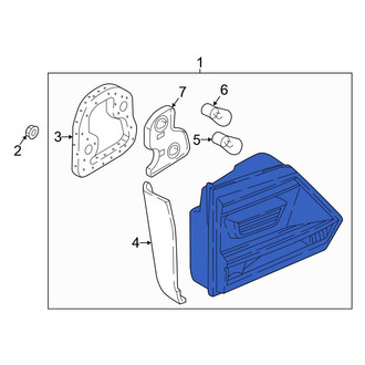 Volkswagen OE - Rear Right Back Up Light Assembly
