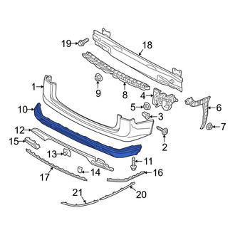 Volkswagen OE - Rear Lower Bumper Cover