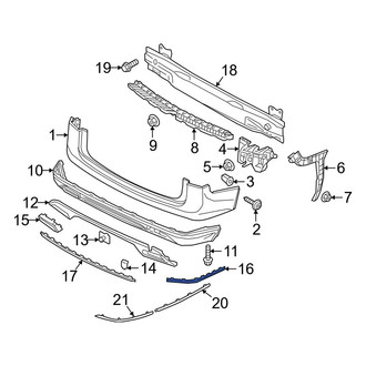 Volkswagen OE - Rear Left Bumper Trim