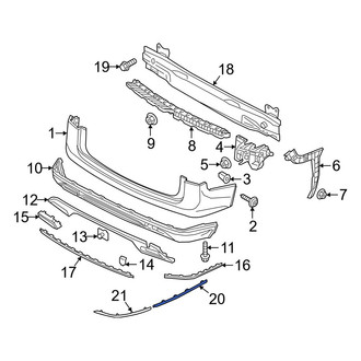 Volkswagen OE - Rear Right Inner Reflector Panel