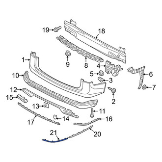 Volkswagen OE - Rear Right Outer Reflector Panel