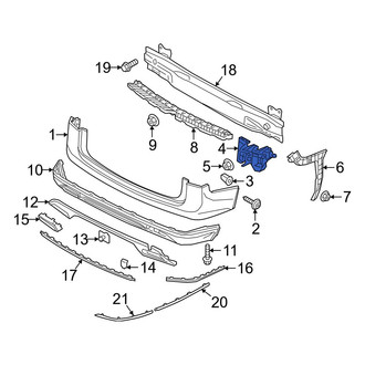 Volkswagen OE - Rear Left Bumper Cover Bracket
