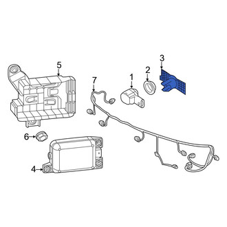 Volkswagen OE - Rear Center Parking Aid Sensor Bracket