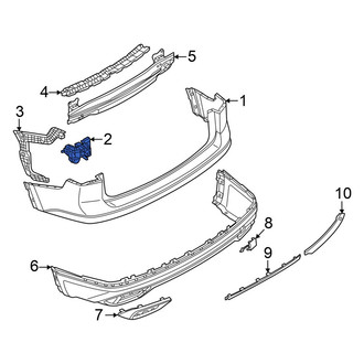 Volkswagen OE - Rear Right Bumper Cover Bracket