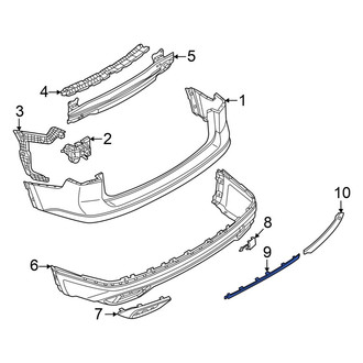 Volkswagen OE - Rear Right Inner Reflector Panel
