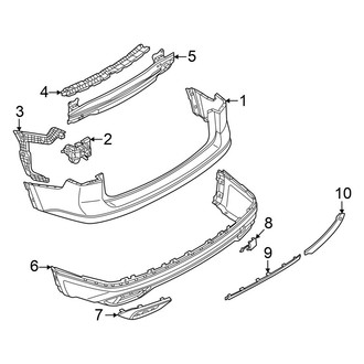 Volkswagen OE - Rear Bumper - Bumper & Components (SE / SEL)
