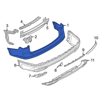 Volkswagen OE - Rear Upper Bumper Cover