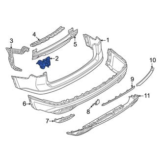 Volkswagen OE - Rear Left Bumper Cover Bracket