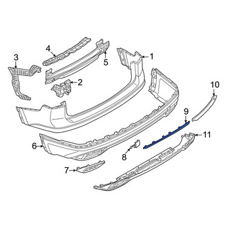 Volkswagen OE - Rear Left Inner Reflector Panel
