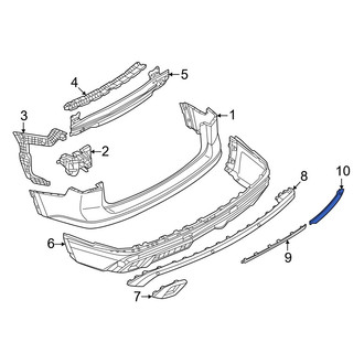 Volkswagen OE - Rear Right Outer Reflector Panel