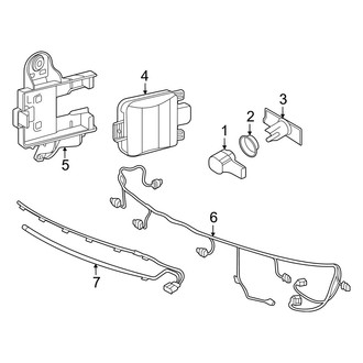Volkswagen OE - Rear Bumper - Electrical Components (SEL Premium R-Line)