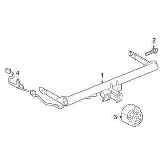Volkswagen OE - Rear Bumper - Trailer Hitch Components (SEL Premium R-Line)