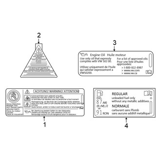 Volkswagen OE - Information Labels - Labels
