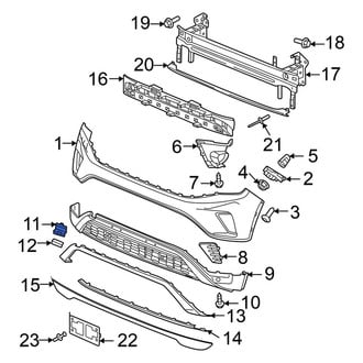 Volkswagen OE - Front Upper Tow Eye Cap
