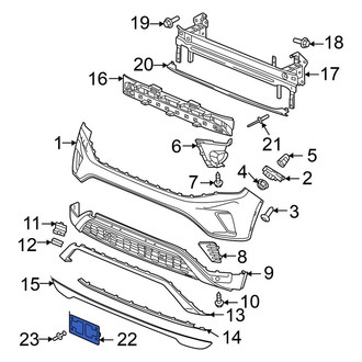Volkswagen OE - Front License Plate Bracket