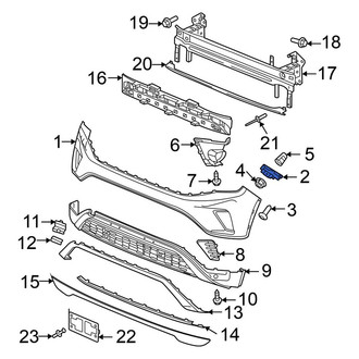 Volkswagen OE - Front Right Bumper Cover Bracket