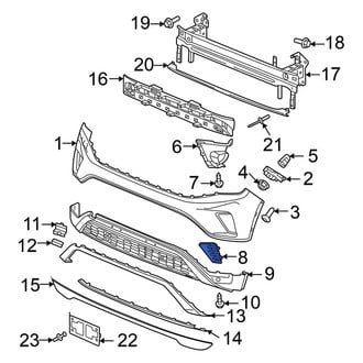 Volkswagen OE - Front Left Grille