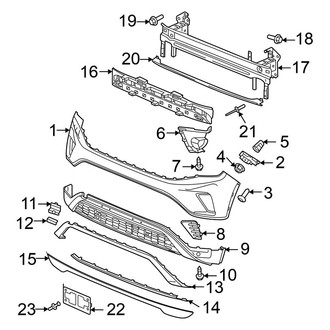 Volkswagen OE - Front Bumper & Grille - Bumper & Components