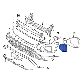 Volkswagen OE - Front Right Grille Molding