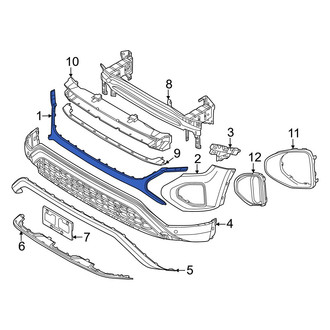 Volkswagen OE - Front Upper Bumper Cover
