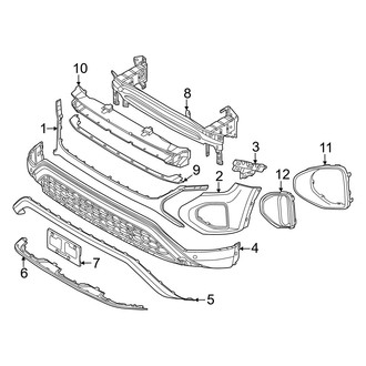 Volkswagen OE - Front Bumper & Grille - Bumper & Components
