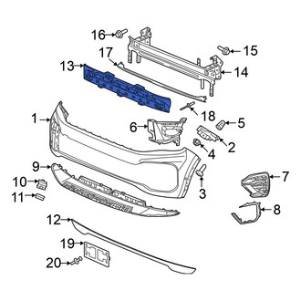 Volkswagen OE - Front Bumper Impact Absorber
