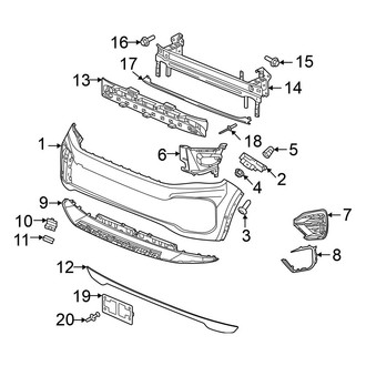 Volkswagen OE - Front Bumper & Grille - Bumper & Components