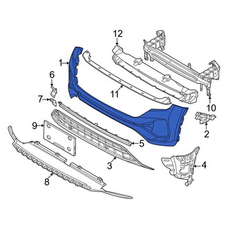 Volkswagen OE - Front Upper Bumper Cover