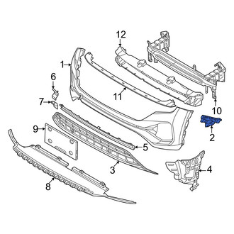 Volkswagen OE - Front Right Bumper Cover Bracket