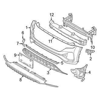 Volkswagen OE - Front Bumper & Grille - Bumper & Components